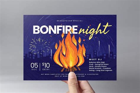 Bonfire Night Flyer & Posters | Bonfire night, Flyer, Flyer template