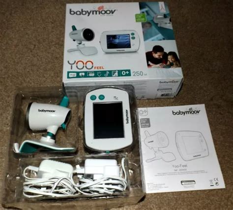 BABYMOOV YOO-FEEL MOTORISED VIDEO BABY MONITOR CAMERA INC NIGHT VISION Boxed £69.99 - PicClick UK