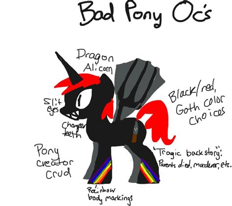 Bad Pony OC Description by Hailstorm3 on DeviantArt