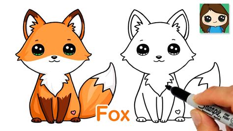 Easy Fox Drawing