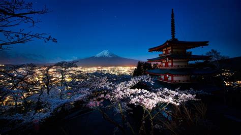 Churei Tower and Mount Fuji - backiee