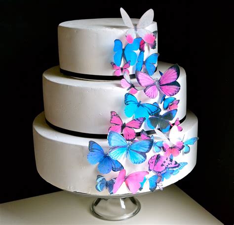 Edible Butterfly Cake & Cupcake Toppers Assorted Pink