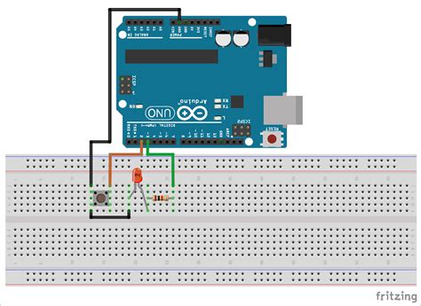 Button dan led proteus arduino - primowhite