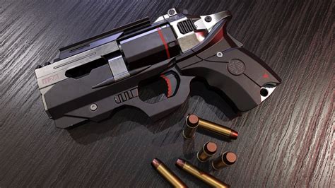 Sci-fi Revolver — polycount