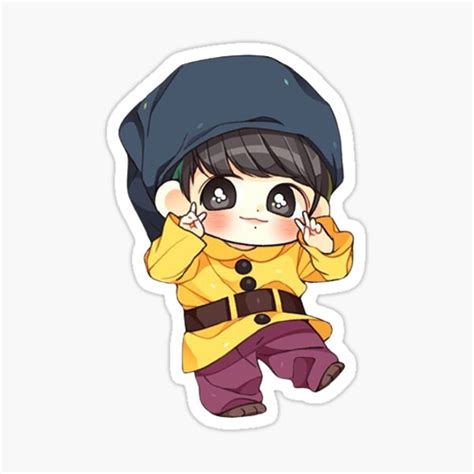 "bts chibi " Sticker by theDokanolav | Redbubble