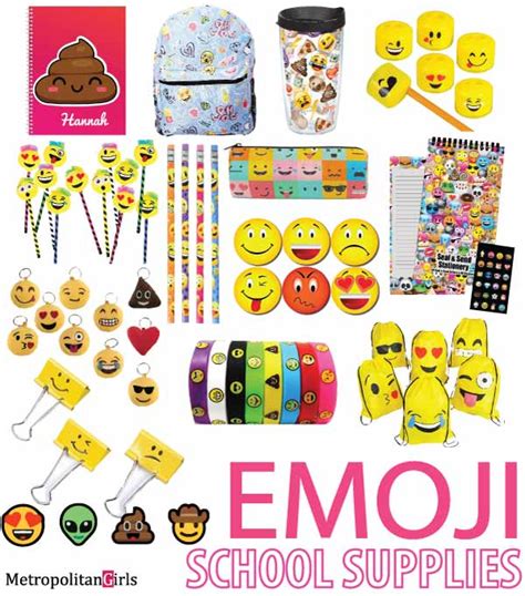 Cute 20 Emoji School Supplies for Teens That Make Learning Fun