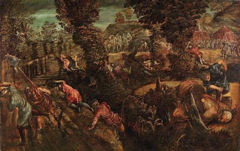 The Battle Between the Philistines and the Israelites - Tintoretto ...