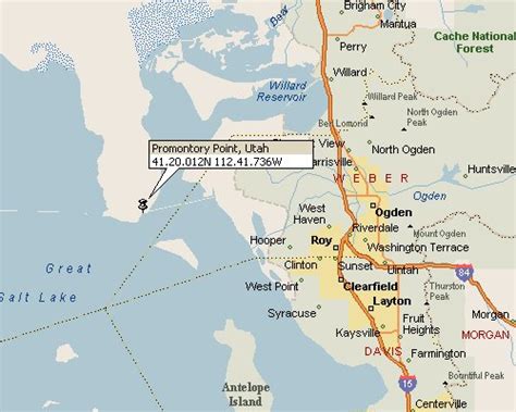 Promontory Point, Utah Map 1