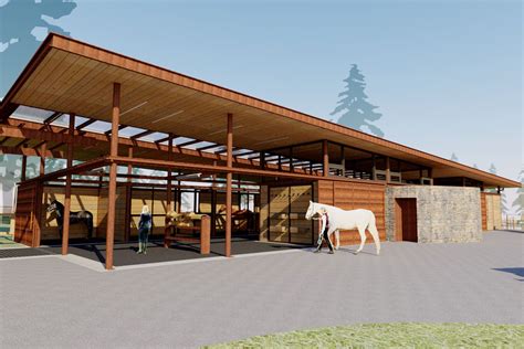 Modern Equestrian Barn & Stable Design | Hoke Ley | Horse stables design, Farm buildings ...