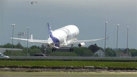 Airbus beluga xl landing sola - YouTube