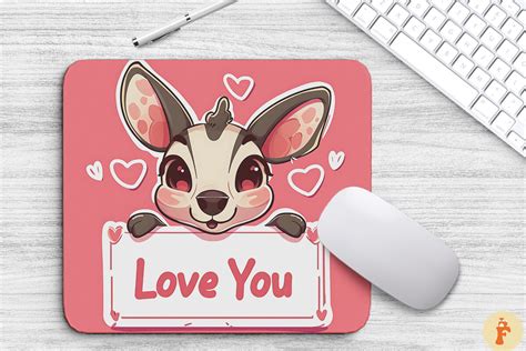 Cute Animal Says I Love You Background Graphic by Foxmia · Creative Fabrica