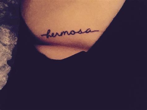 "hermosa" tattoo, couldn't find a photo of any Spanish tattoos so I'm posting my own. | Tattoos ...