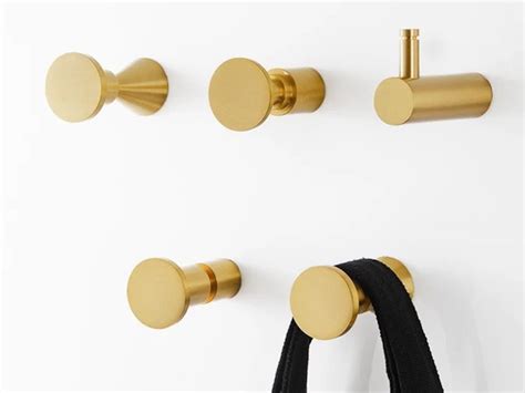 Brass Hook Decorative Hooks Wall Hooks Metal Hook Coat Hangers Wall Towel Hanger Brushed Brass ...