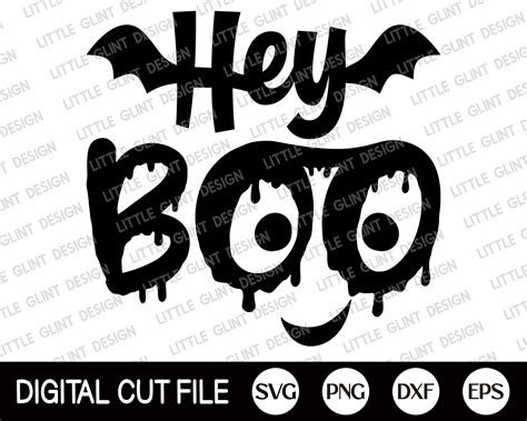 Hey Boo Svg Halloween Svg Spooky Svg Halloween Costume - Etsy