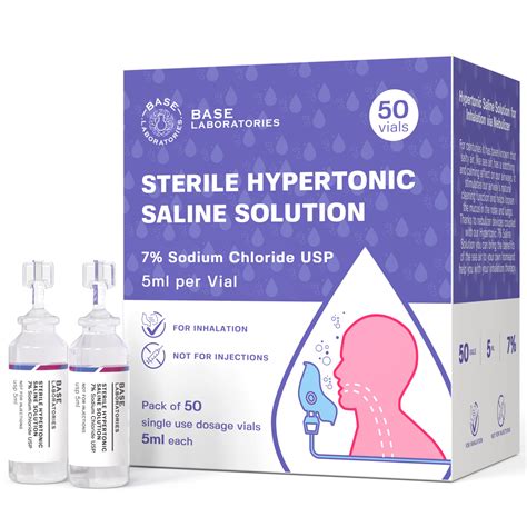 Buy Base Labs 7% Hypertonic Saline Solution for Nebulisers | Sterile 7% Saline Solution for ...