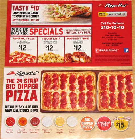 Pizza Hut Menu, Menu for Pizza Hut, North Nanaimo, North Nanaimo - Urbanspoon/Zomato