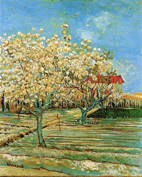 Orchard in Blossom, 1888 - Vincent van Gogh - WikiArt.org