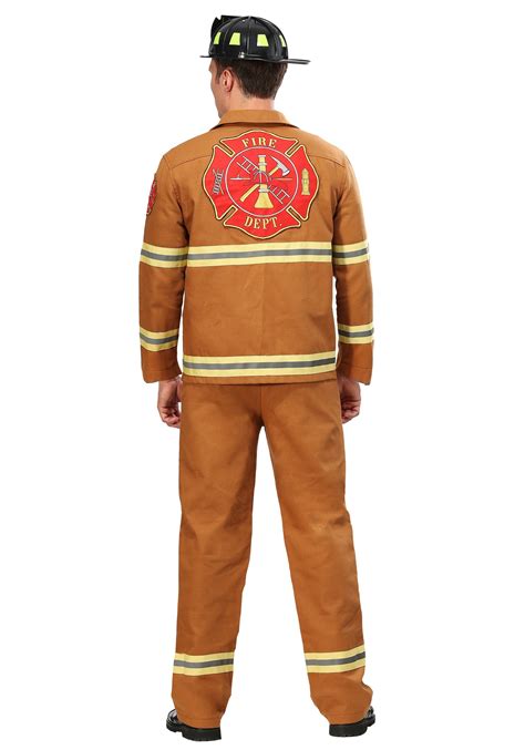 Tan Firefighter Uniform Costume for Men