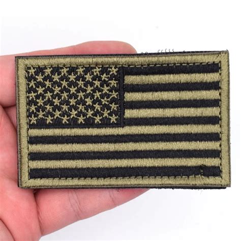 Embroidered USA US Flag Patches Army Badge Patch Tactical Military Patches US America Flag ...