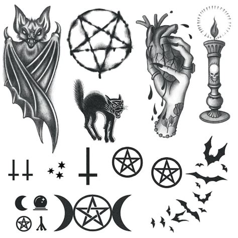 Wiccan Sun Pentagram Temporary Tattoos | ubicaciondepersonas.cdmx.gob.mx