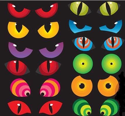 scary halloween eyes drawing - Clip Art Library