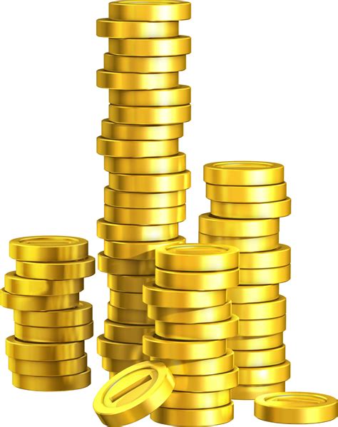 Gold Coins Stack Png