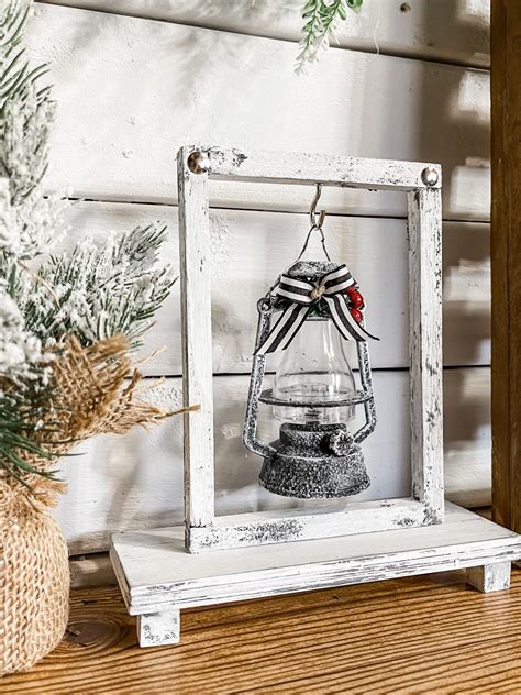 DIY Winter Lantern - Affordable Winter or Christmas Decor