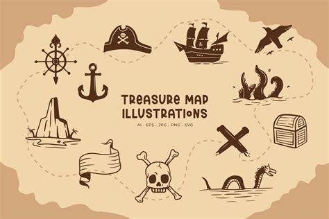 Treasure Map Illustrations