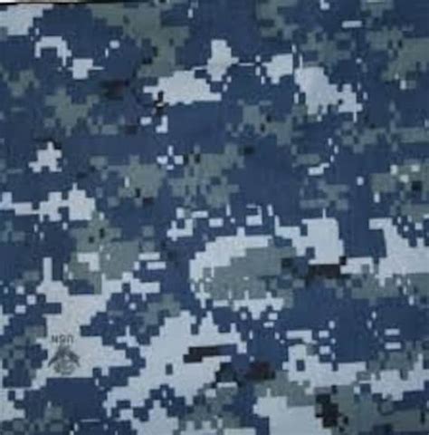 USN Navy Blue Digital Camo fabric