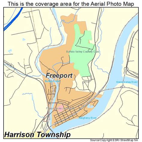 Aerial Photography Map of Freeport, PA Pennsylvania