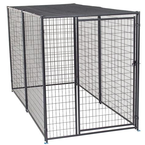 Lucky Dog 6 ft. H x 5 ft. W x 10 ft. L Modular Kennel with Shade Cloth Roof CL 66137 - The Home ...