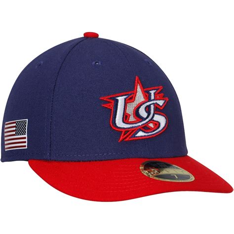 New Era USA Baseball Navy/Red 2017 World Baseball Classic Low Profile 59FIFTY Fitted Hat