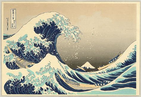 Japanese Print "Thirty-six Views of Mt.Fuji - The Great Wave" by ...