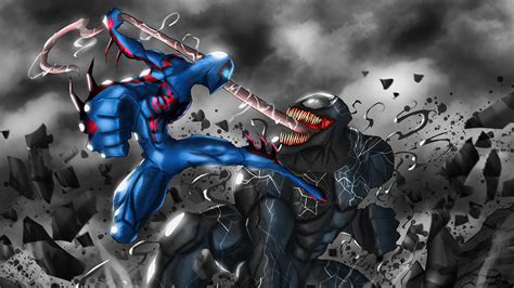 Spider Man 2099 Vs Venom Wallpaper,HD Superheroes Wallpapers,4k Wallpapers,Images,Backgrounds ...