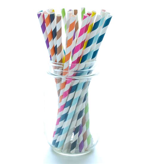 Striped Paper Straws Long Straws Bulk Drinking Straws - Etsy