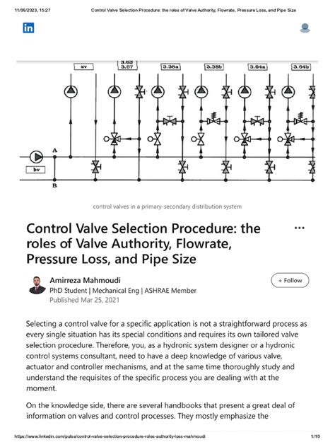 Control Valve Selection Procedure_ the .. | PDF