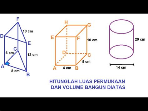 Luas Permukaan dan Volume Prisma