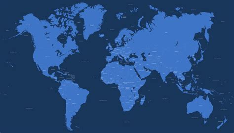 Vector World Map With Countries | Images and Photos finder