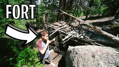 FOREST FORT RETURNS! *nature fort* - YouTube