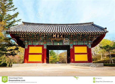 Bulguksa Temple Korean Traditional Architecture in Gyeongju Stock Image - Image of history ...