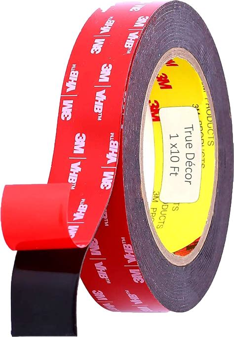 Double Sided 3M Adhesive Tape, 1 inch Width x 9 FT Length, 3M VHB Heavy Duty Mounting Tape, 3M ...