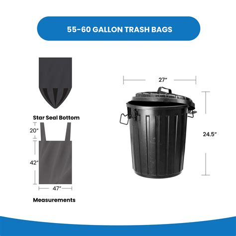 Buy Reli. 55 Gallon Trash Bags with Handles (150 Count) - Black 55 Gallon Drum Liners, 50 Gallon ...