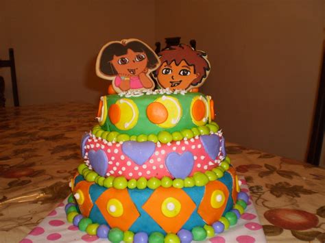 Dora & Diego Cake - CakeCentral.com