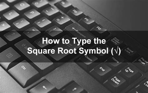 How to Type the Square Root Symbol (√) - Tech Pilipinas