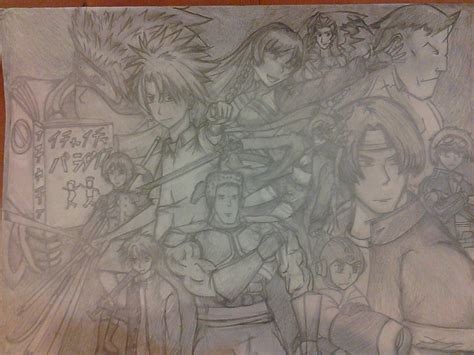 Anime Friends Group Drawing #1 by gamerknight83 on DeviantArt