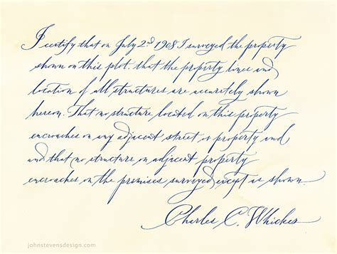 Handwriting Styles of Calligraphy – John Stevens Calligraphy