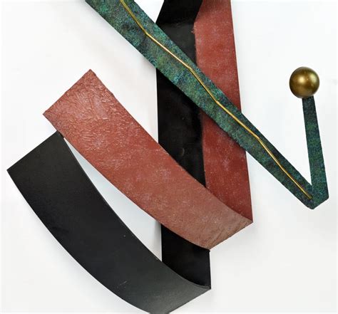 Large Mid-Century Modern Abstract Wall Sculpture by and Signed Curtis Jere For Sale at 1stdibs