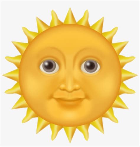 Sol Sticker - Iphone Sun Emoji Transparent - Free Transparent PNG ...