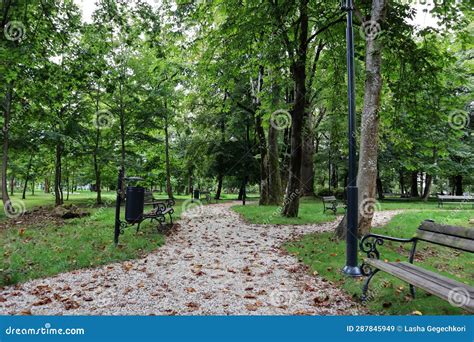 Park and Walking Path. Zugdidi Botanical Garden, Georgia Stock Image - Image of nature, trail ...