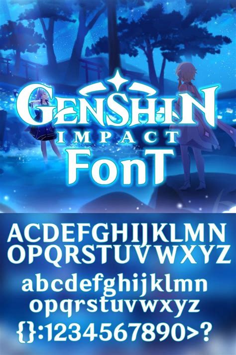 Genshin Impact Font Free Download | Free fonts download, Signature fonts, Font styles names